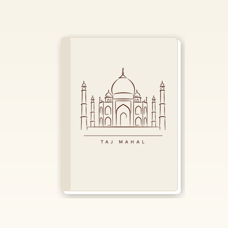 Taj Mahal Notebook