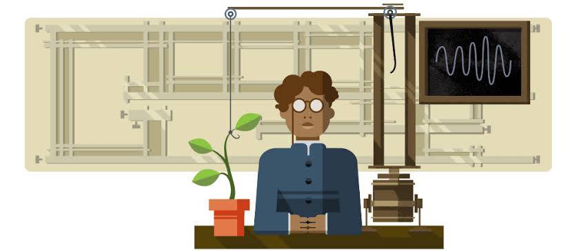 Google's doodle on JC Bose