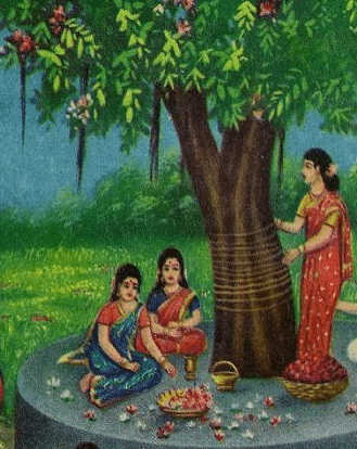 Savitri observing religious rites - Edited